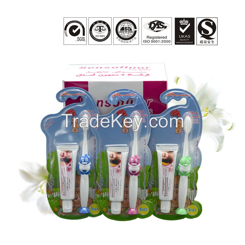 Professional OEM manufacture natural fluoride free herbal kids teeth whitening toothpaste