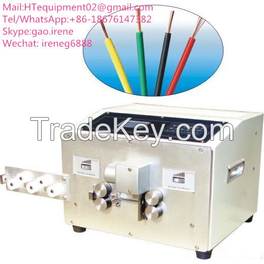 Coaxial cable stripping machine