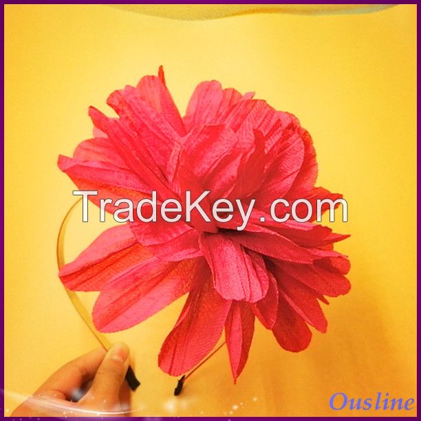 2016 hair accessories, bulk multilayer flower headbands for girls