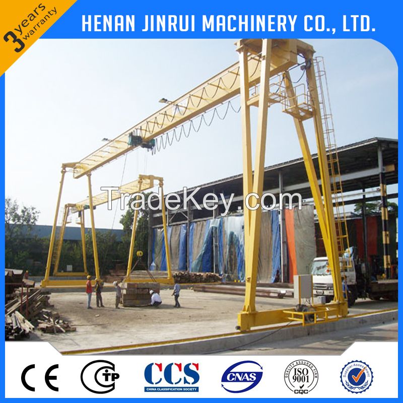 High Quality And Low Price Outdoor Widely Used In Workshop 5Ton Single Girder Gantry Crane