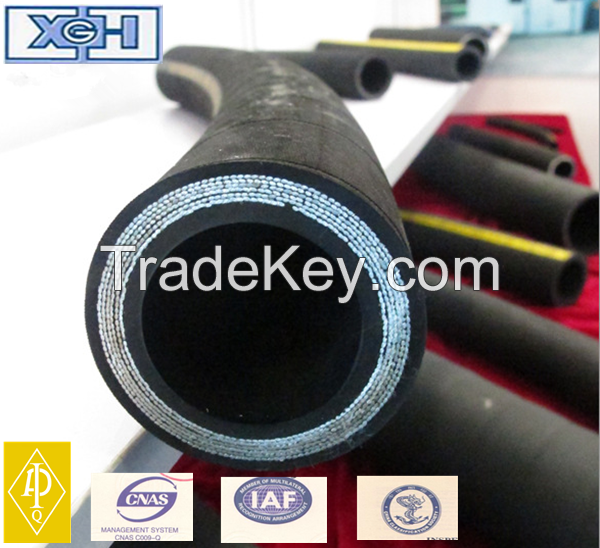 API SS304/SS316 SAE 100R17 Steel Wire Braided Hydraulic Rubber Hose 