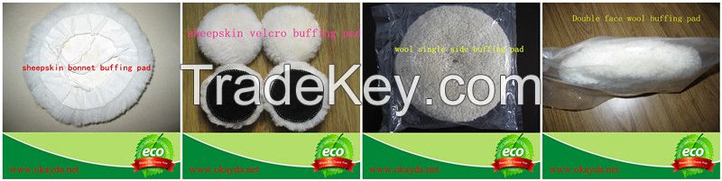 Sheepskin car polishing pads