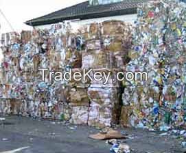 waste paper and waste plastic scrap