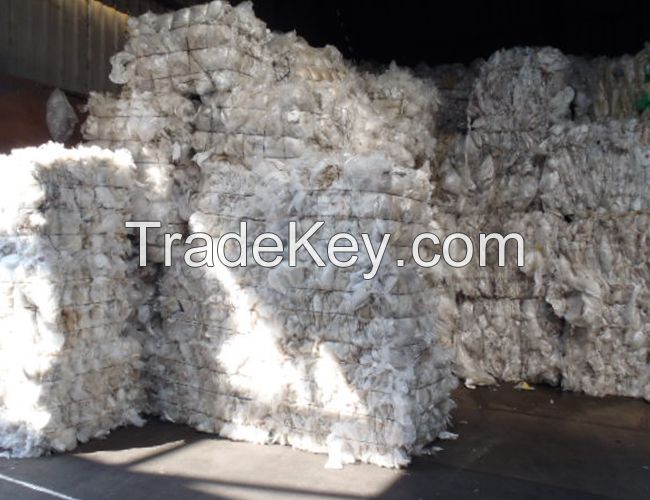 LDPE plastic film scraps in bales