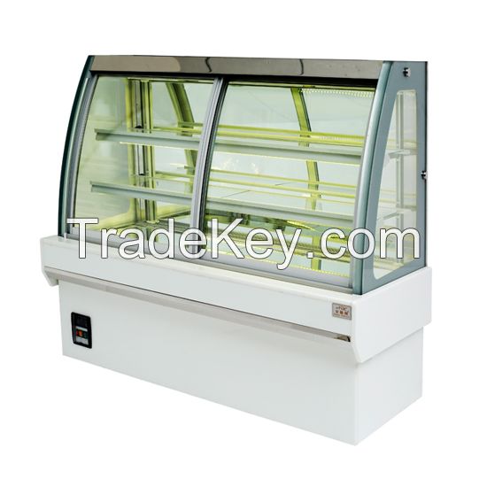 T2-Front Sliding Glass Door Cake Display Freezer