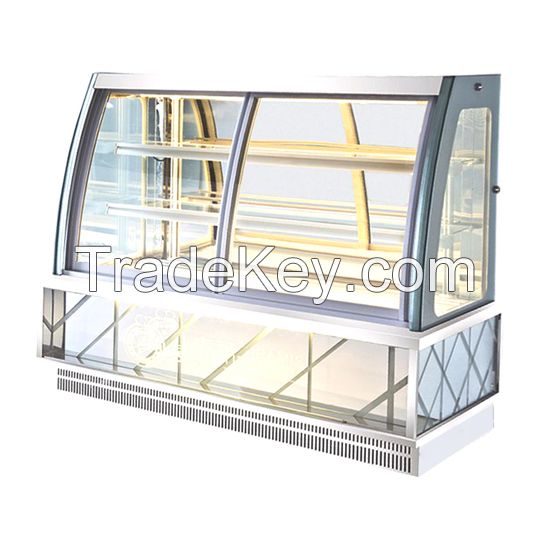 T3-Front Sliding Glass Door Cake Display Freezer