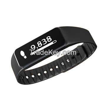 OLED display bracelet smartband with anti-lost, sleep monitor, IPX7 waterproof