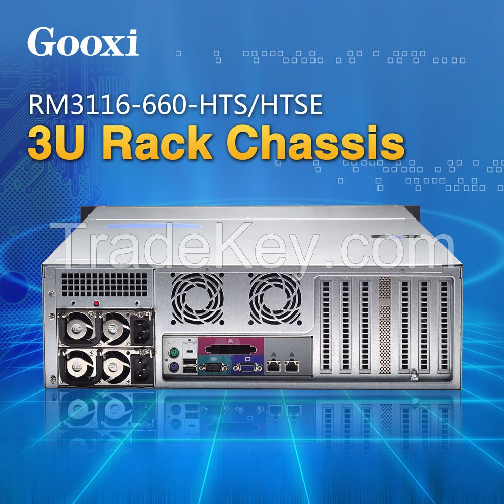 3U rackmount server case chassis 16 HDDs Gooxi RM3116-660-HTS/HTSE EEB / CEB / ATX / Micro ATX