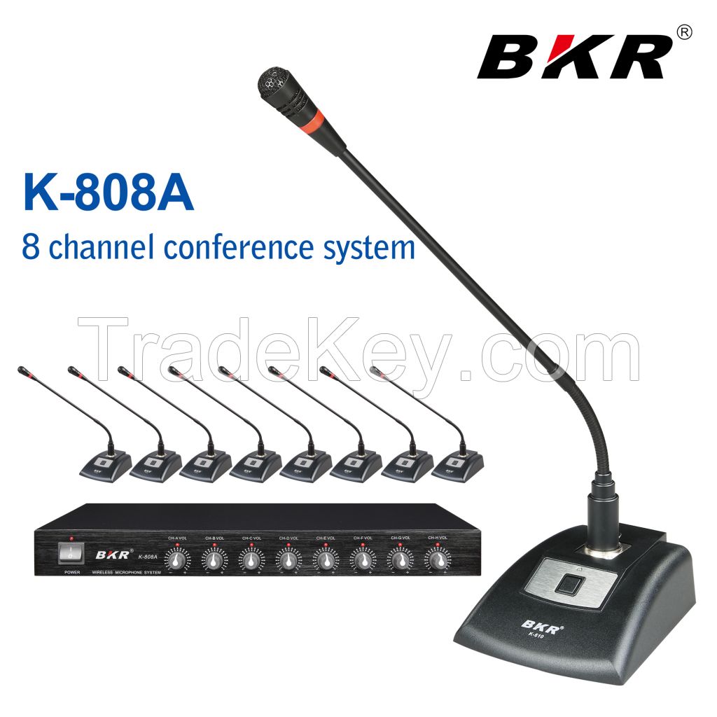 K-808A VHF wireless meeting microphone system