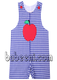 Nice apple applique A-line dress for girl - BB795