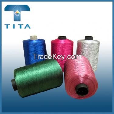 180-600TPM dope dyed filament thread for knitting, weaving, sewing