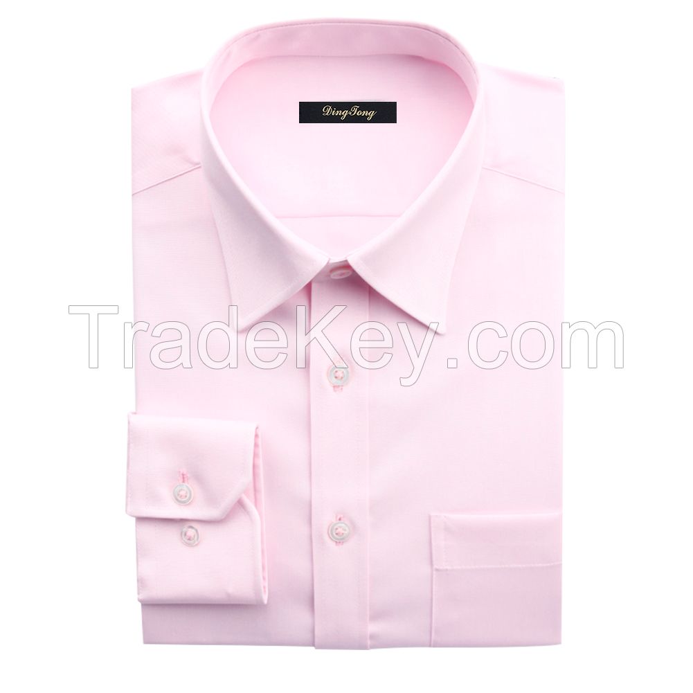 Ding Tong Men's Non-iron Customized Oxford Pure cotton Dress shirts