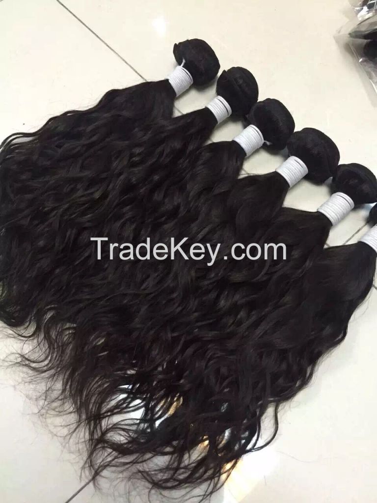 New coming hot selling virgin indian water wave human hair extensions