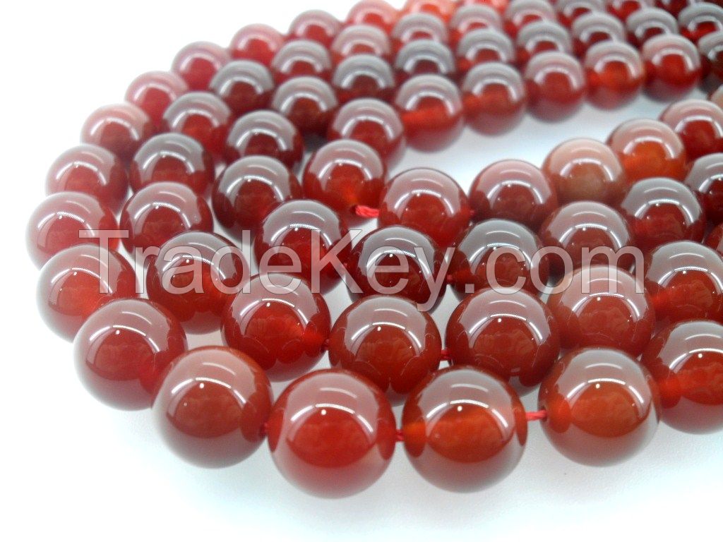 China gemstone supplier natural 10mm red agate crystal charms beads