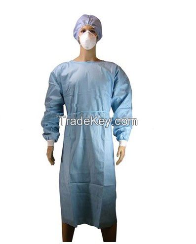 Disposable Non Woven Surgical Isolation Coverall Suit 