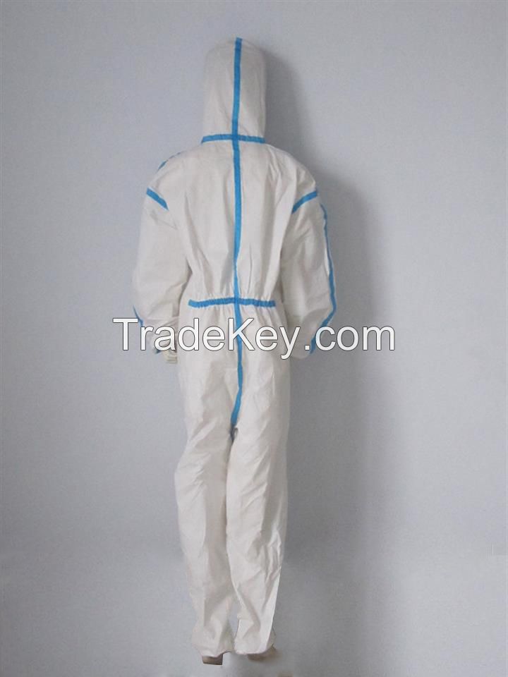 One Used Coverall Disposable Protective Clothing