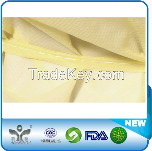 High quality isolation gown with elastic cuff with  price
