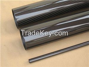 3k plain weave glossy carbon fiber tubes