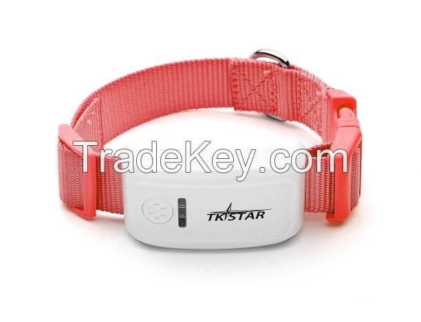 TKSTAR mini pet gps tracker for dogs/cats with collar real time tracking free app and platform