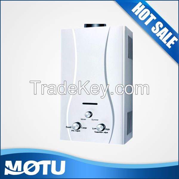 6L Portable White Powder Coated Panel Gas Water Heater