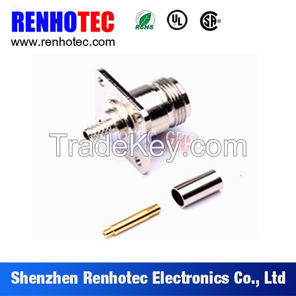 cable type flange rf female n connector