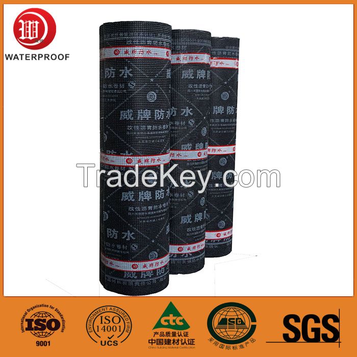 Torch on waterproofing SBS modified bituminous membrane for building construction