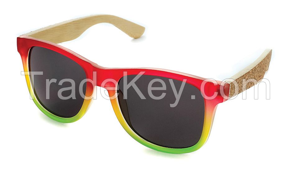 2016 New Cork Wood Sunglasses Ploarized Mixed With PC Float Sunglasses Women Men Sun glasses 