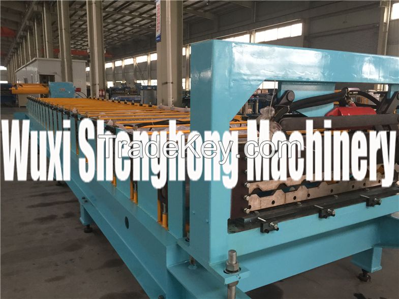 1.25 M Width Trapezoid Roof Panel Roll Forming Machine For Commercial Metal Buildings