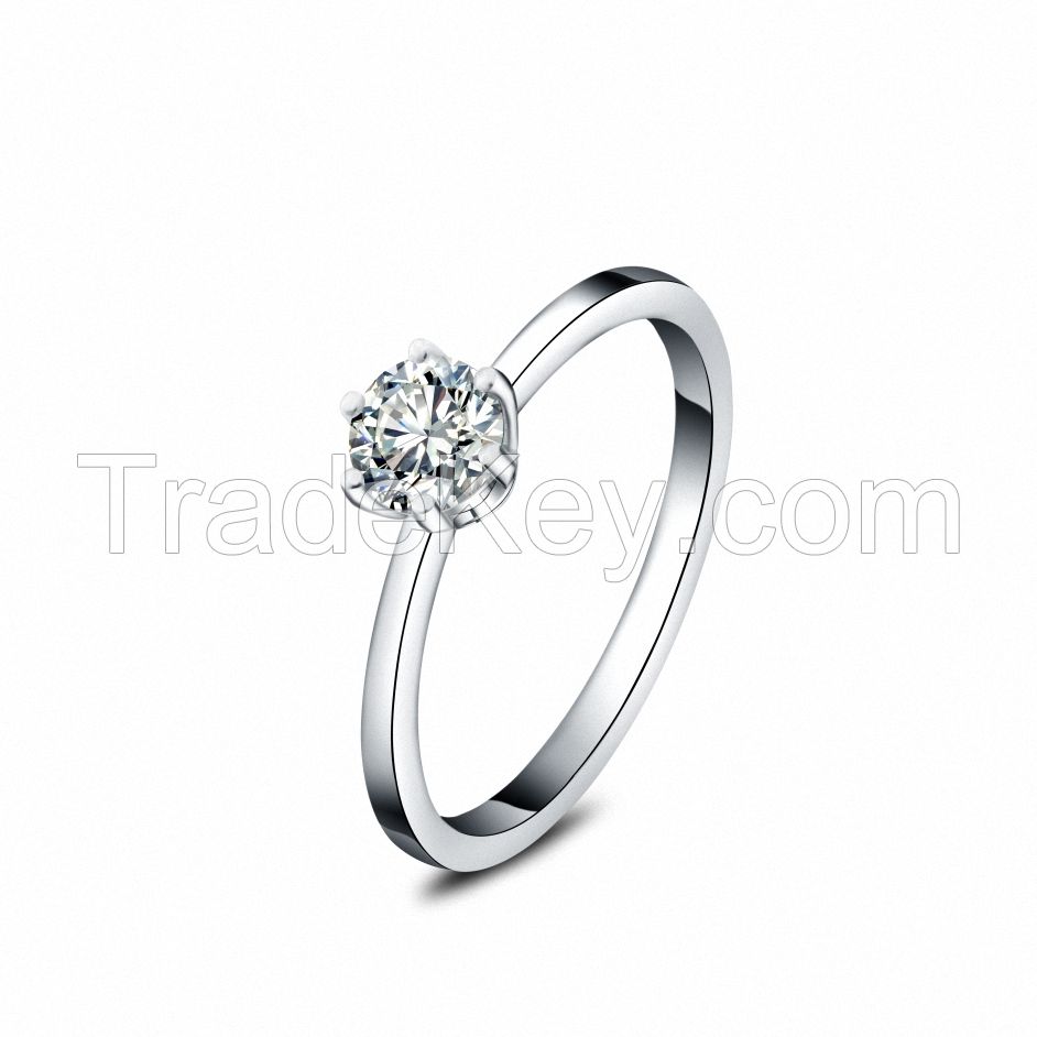 European style popular woman wedding crystal ring