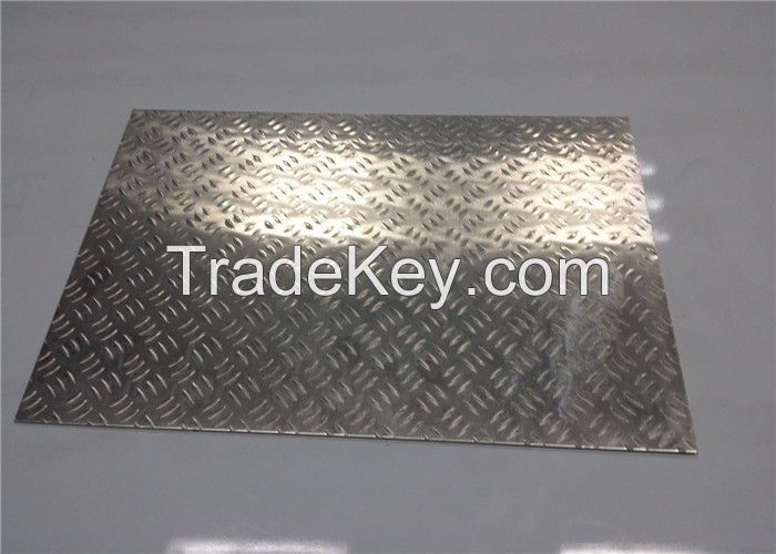 Customized Aluminum Tread Plate Sheet For Steamboat / Staircase