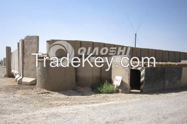 galvanized armament hesco barrier cages Qiaoshi