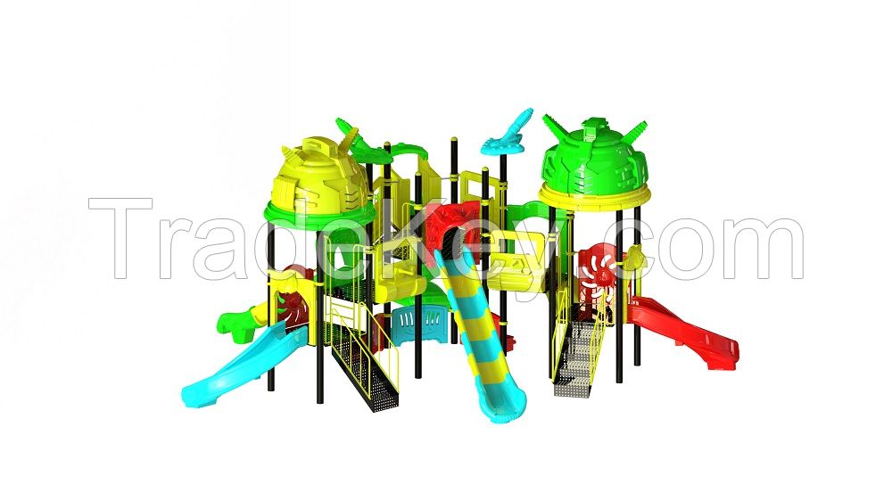 Outdoor Playground Equipment Slide, Swing Set RB-009