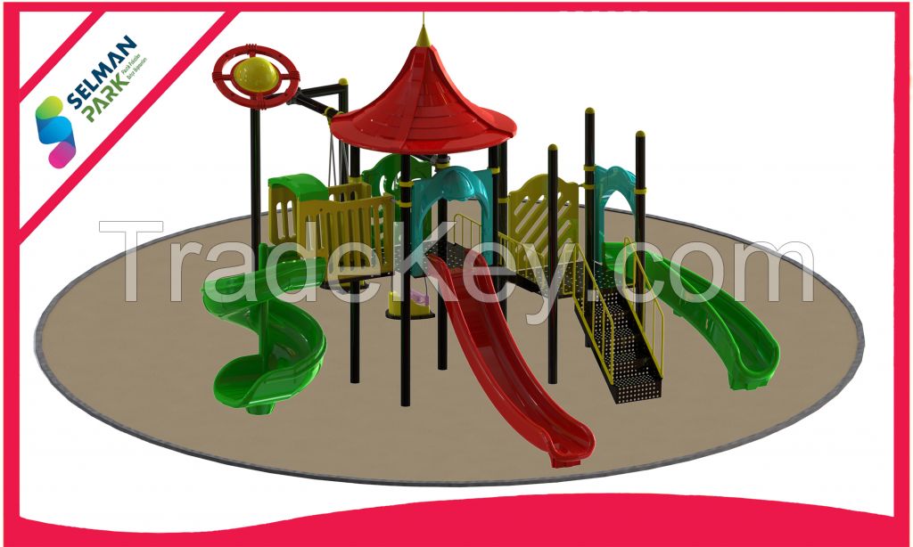 Outdoor Playground Equipment Slide Swing Set YL-003