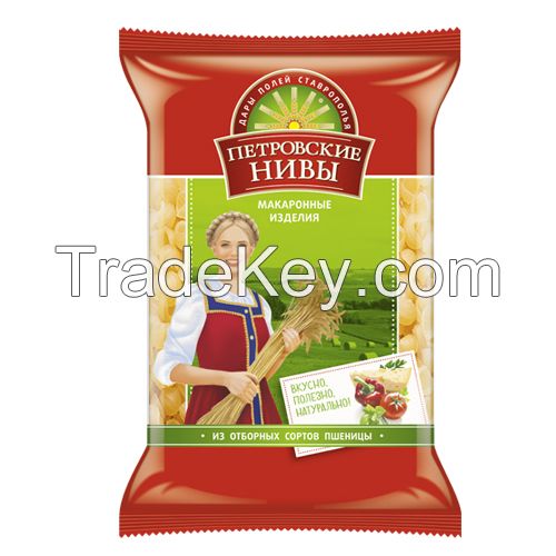 Wheat pasta shells 0, 45 kg TM Petrovskie Nivy