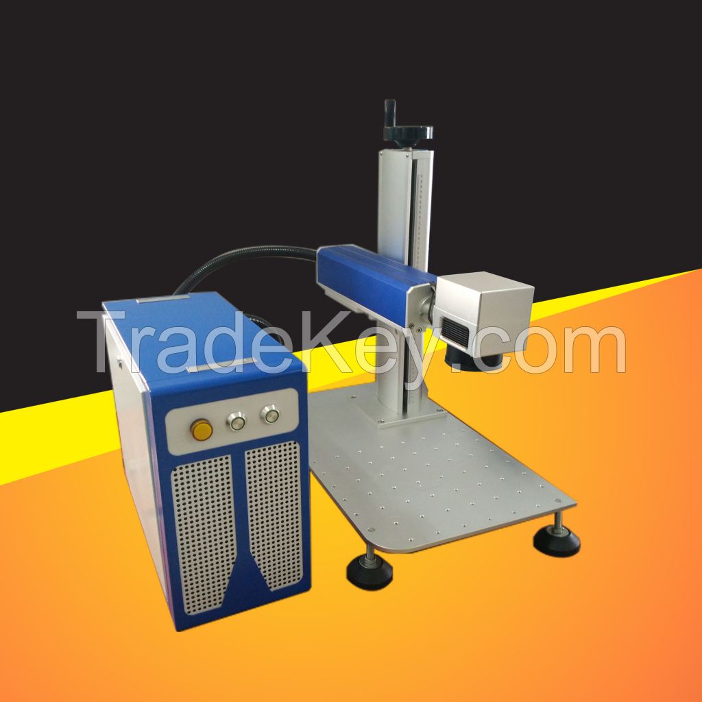 50W Fiber Laser Engraving Machine , fiber laser engraver equipment for metal parts mark such as stainless steel