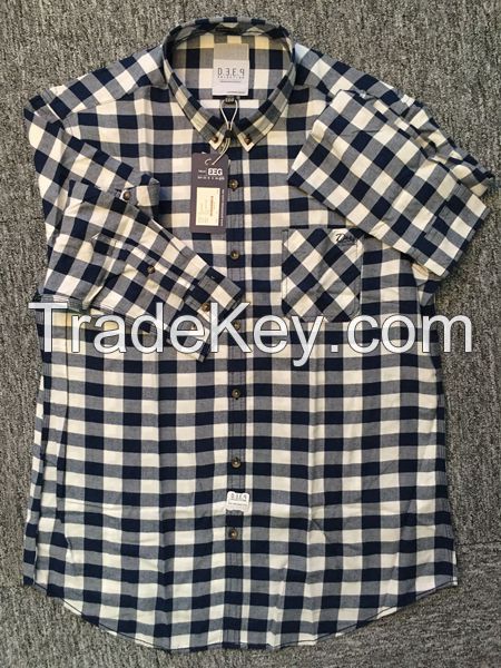 100% cotton fashion yarn dyed high quality men's casual shirt