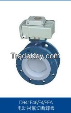 electric actuator lining butterfly valve