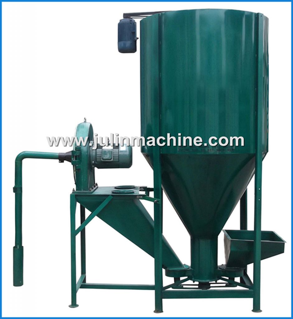 Vertical animal feed grinder mixer mill for sale