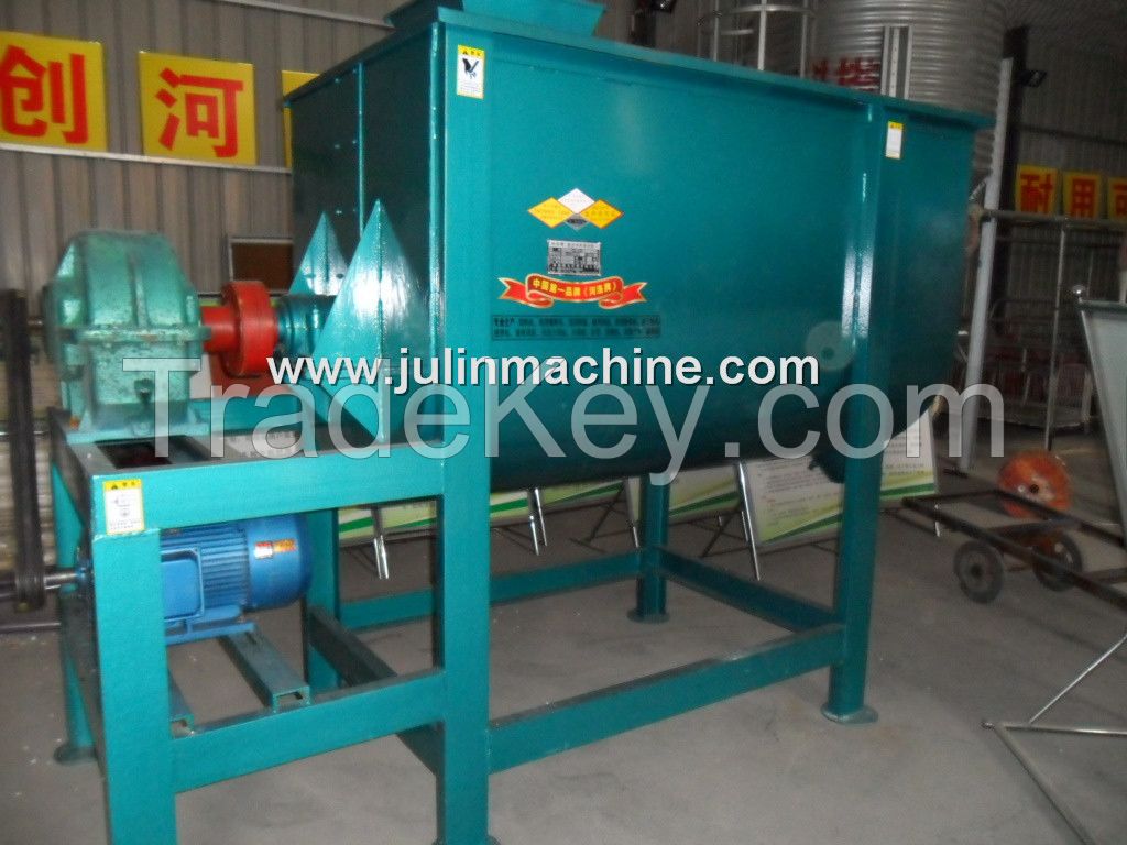 Horizontal animal feed grinder mixer mill for sale