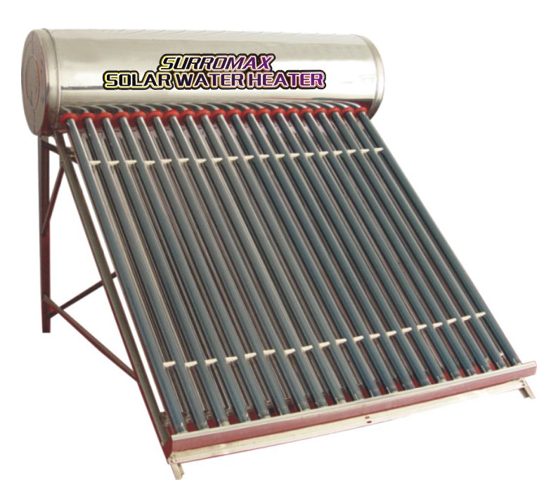 Nonpressurized solar water heater