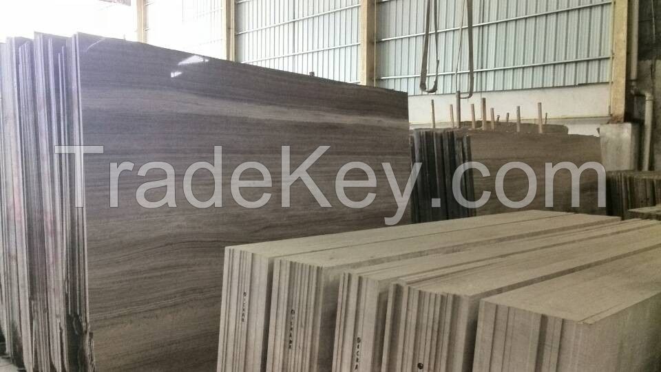 Marble Slab and Marble tile Grey Wood Marble Low price natural china wooden vein gray grey marble