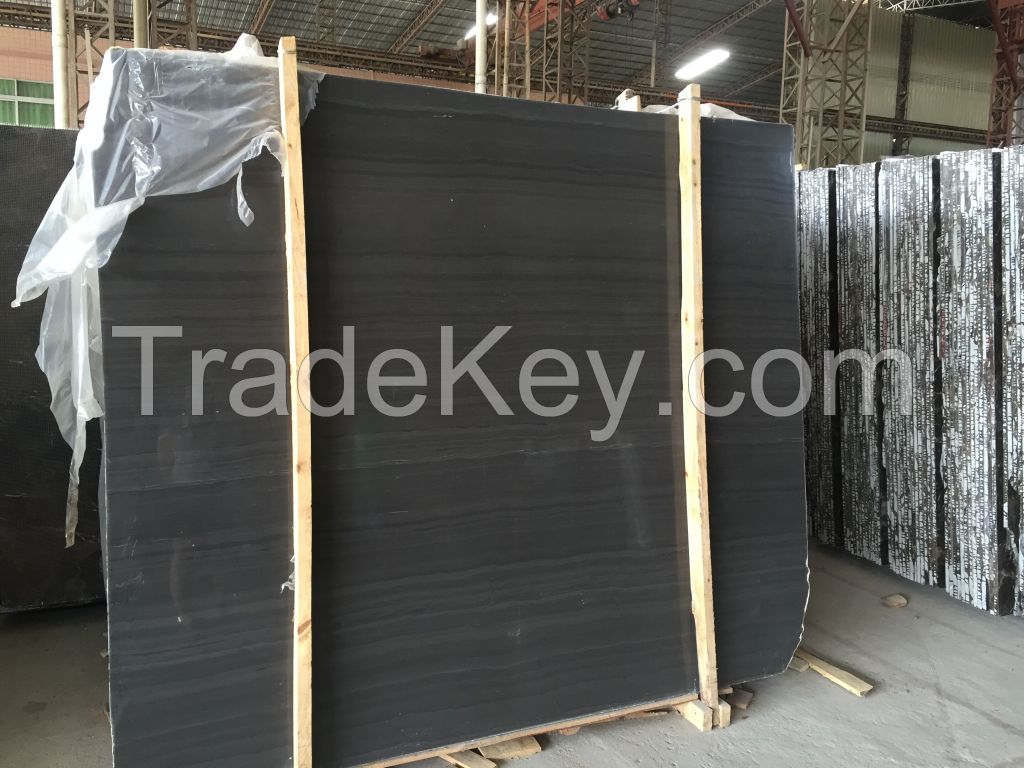 Black wood vein marble AND black wooden vein marble from China wood grain  marble Black Sepeggranite Marble