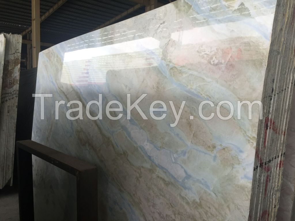 Blue jade marble blue and white marble blue marble floor tile sky blue marble Natural stone blue marble veined