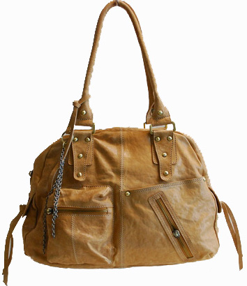 100% LAMB LEATHER FASHION HANDBAG-3