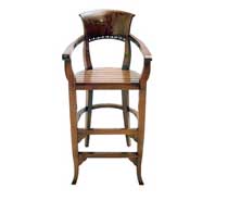 Crown Bar Chair With Arm