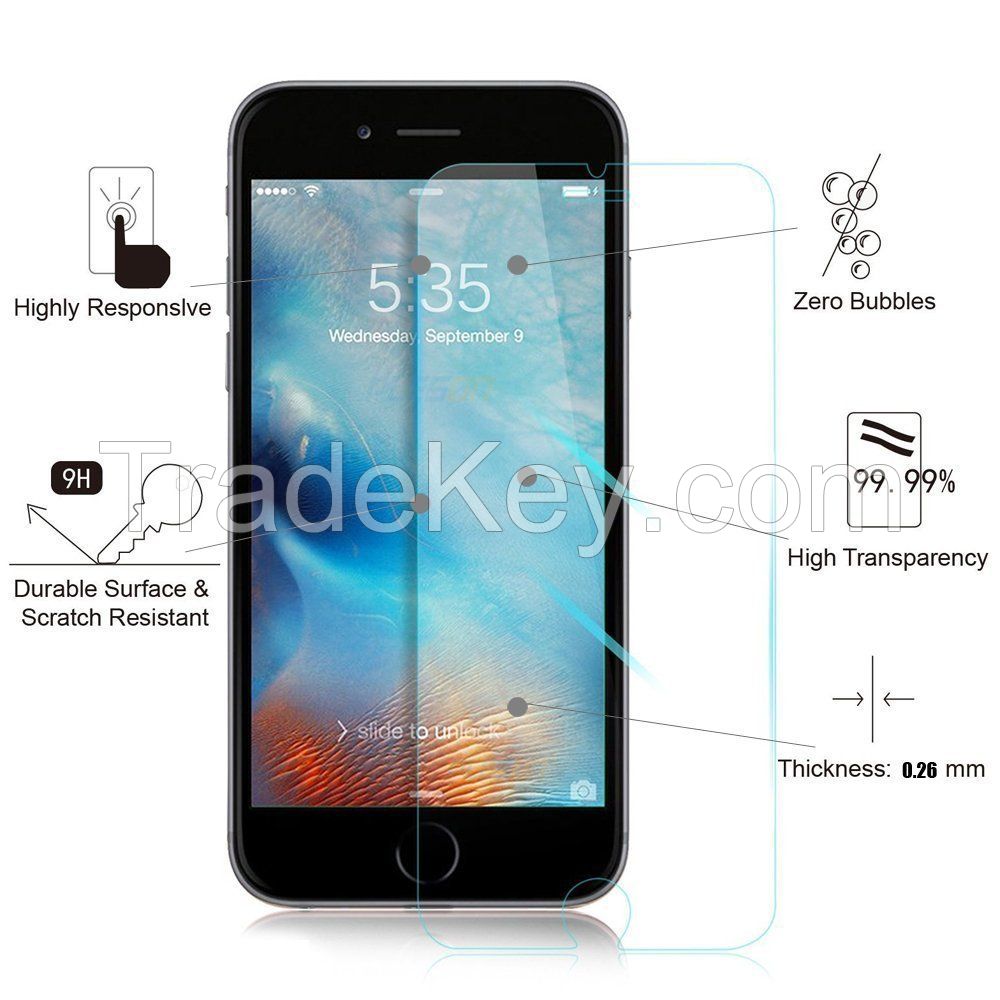 Wholesale Lot Tempered Glass Screen Protector for Apple iPhone 6 & iPh