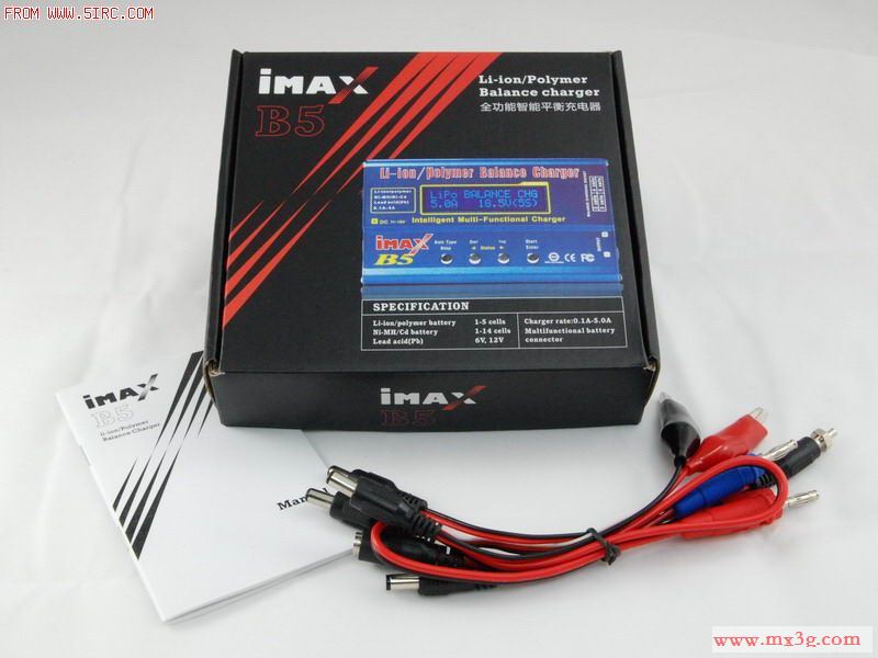 Professional Intelligent Digital Balance Charger IMAX B5 For RC Hobby