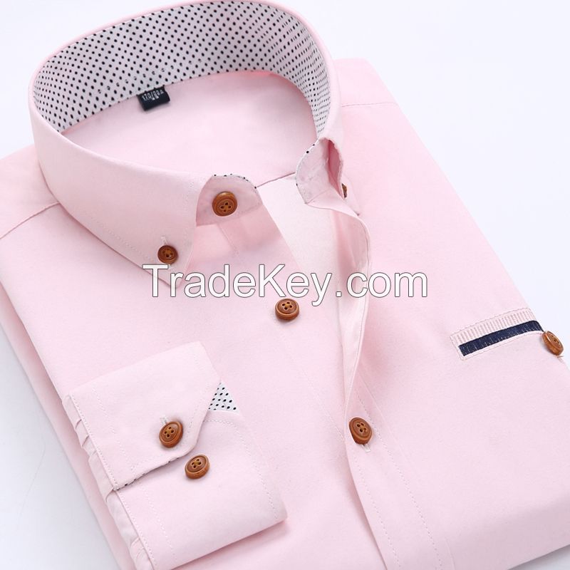 New style slim fit dress man shirt