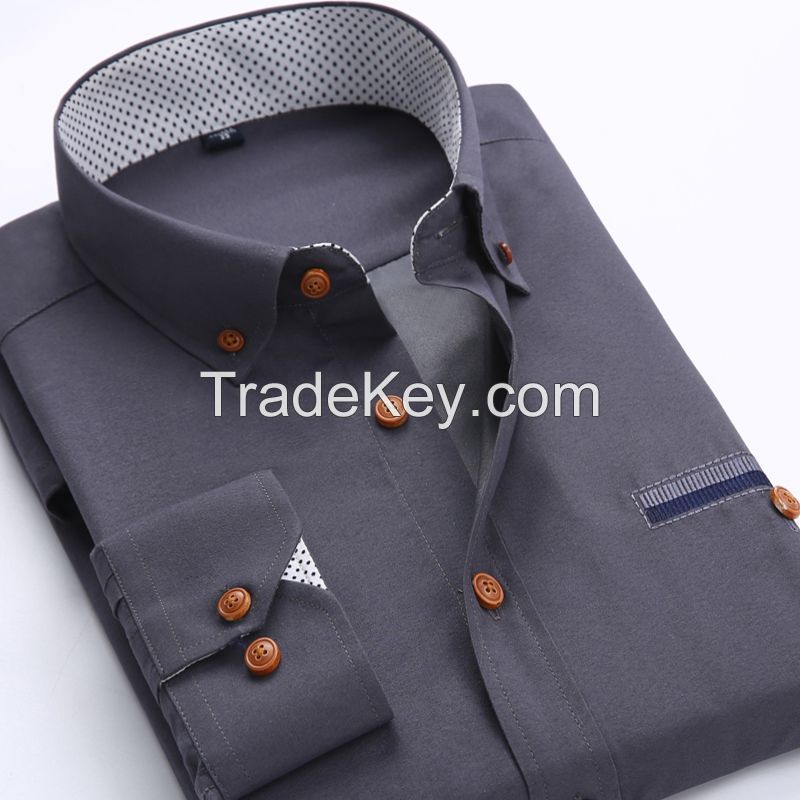 New style slim fit dress man shirt