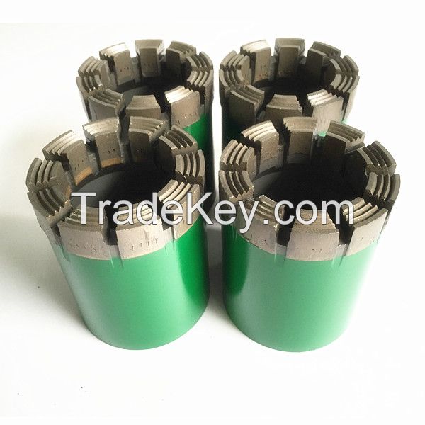 AQ,BQ,HQ,PQ,BQ3,NQ3,HQ3,PQ3 Impregnated diamond core drill bit